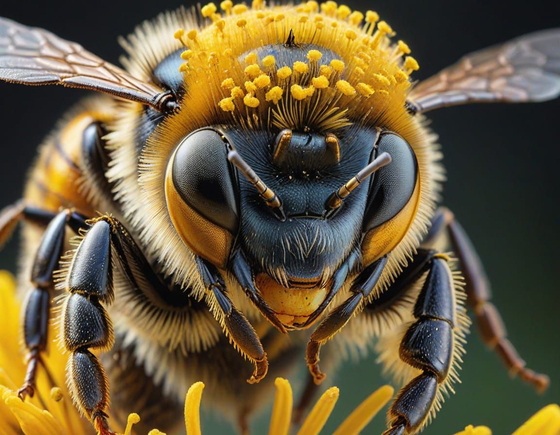 Bee in Flight: A Macro Photography Study