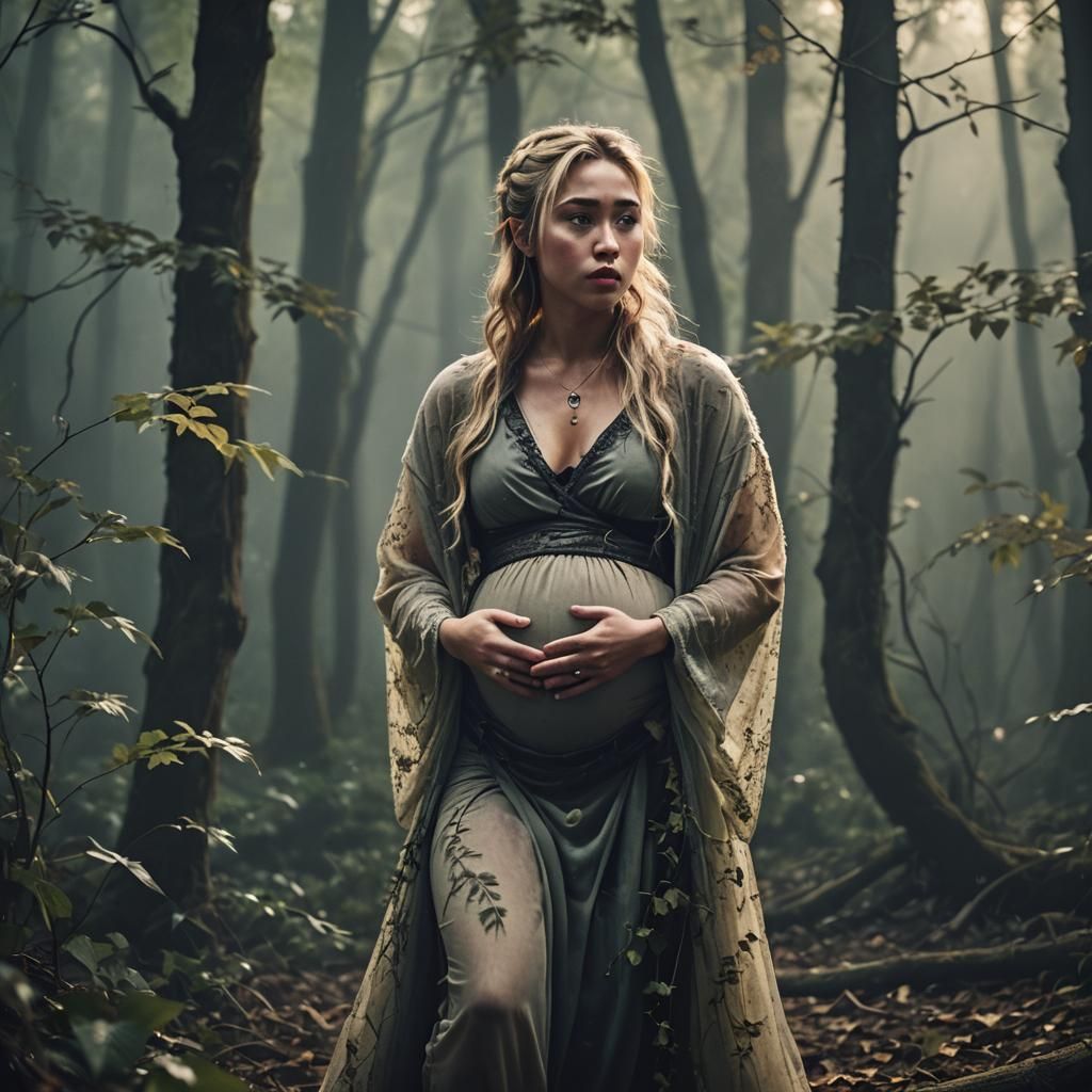 Ethereal Asian Werewolf Film Still