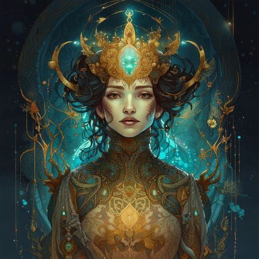 Stylized AI Image of a Princess