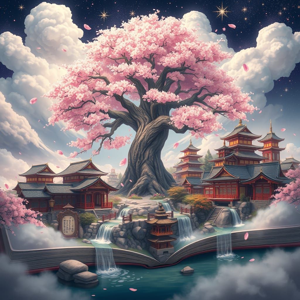 Sakura Village Transports to Dreamlike Realm