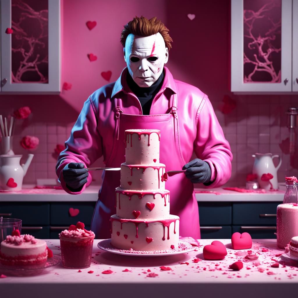 Michael Myers Bakes a Valentine's Cake