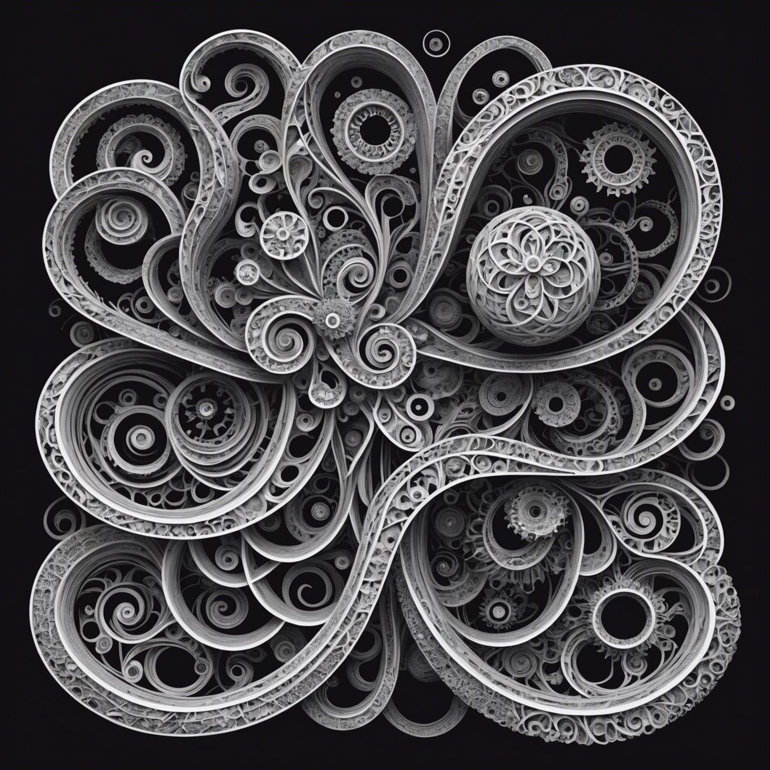 Assembling a Computer: Abstract Fractal Art