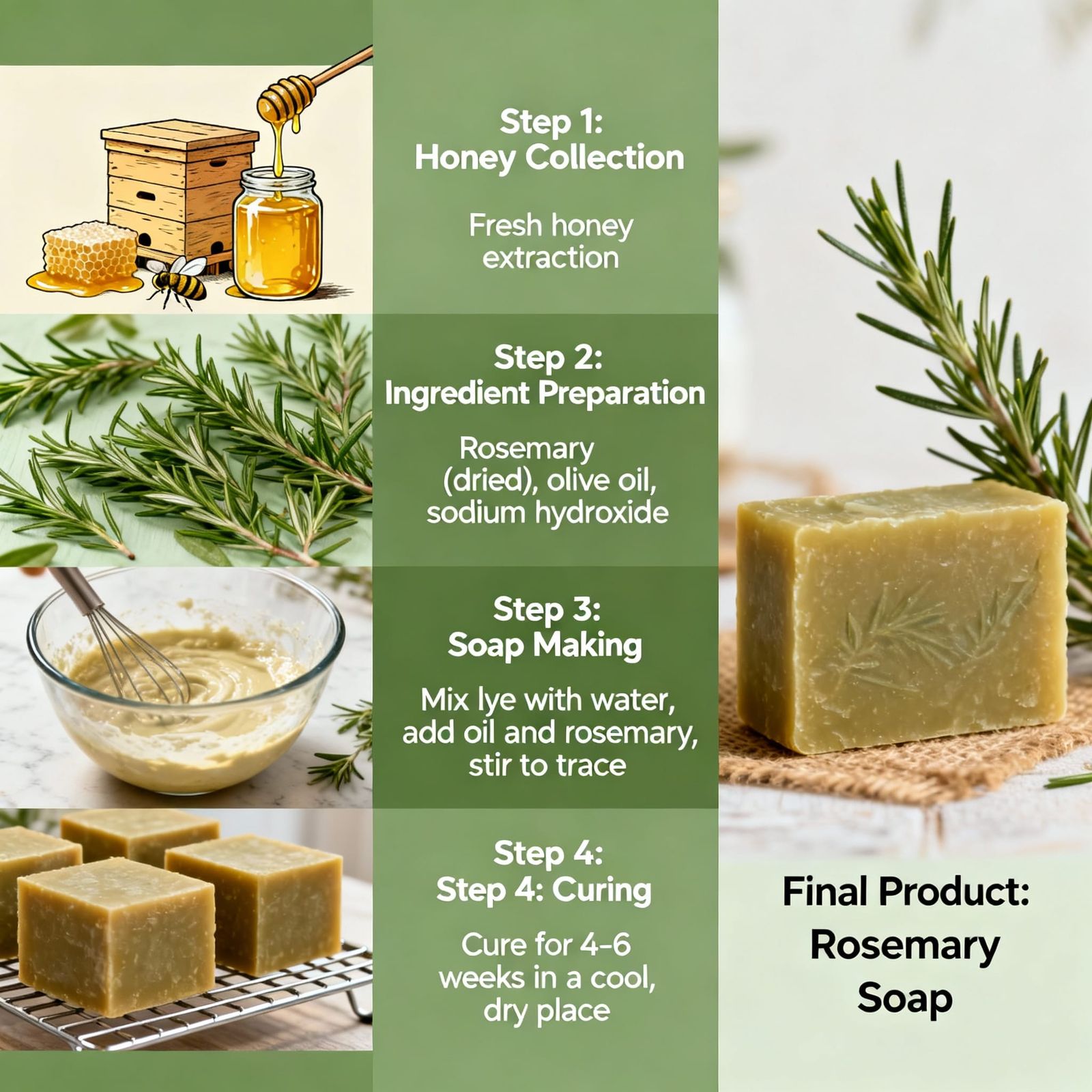 Rosemary Soap Production: From Harvest to Final Product