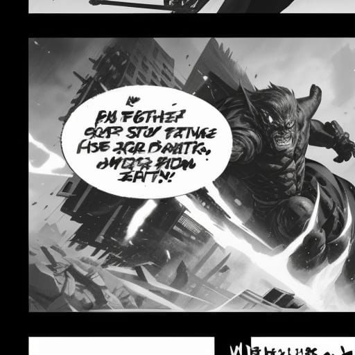 Epic Battle Manga in the Style of Neal Adams