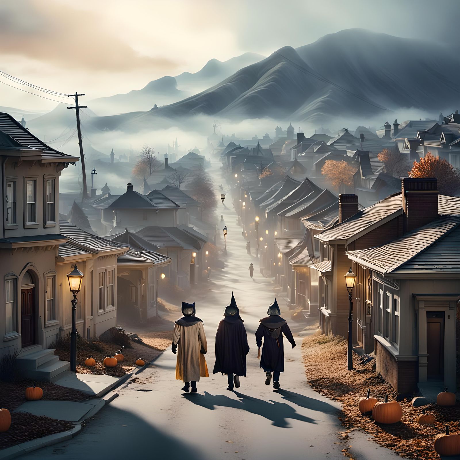 Dramatic Halloween Film Still: All Hallow's Eve