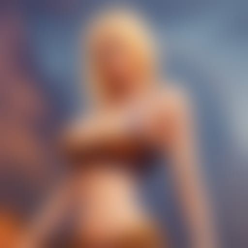 Blonde Woman in Revealing Top: Fantasy Concept Art