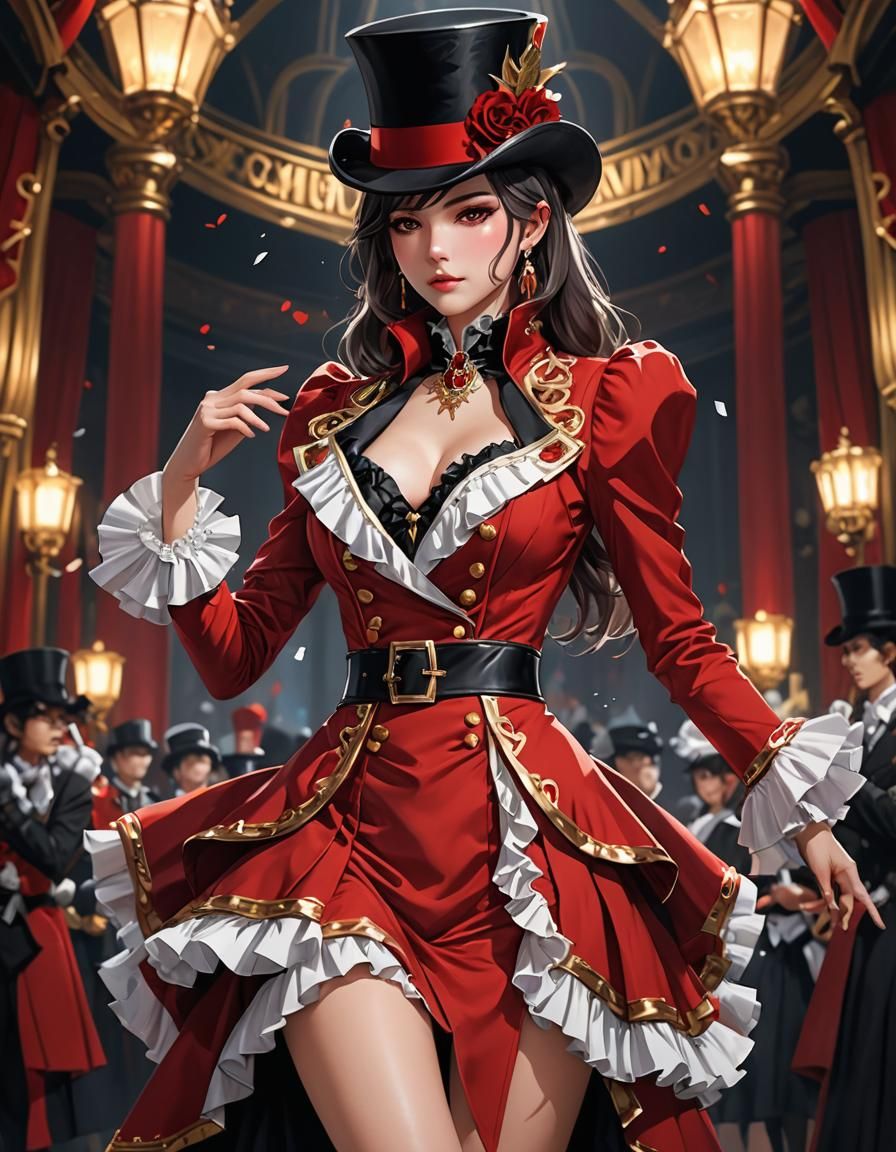 Anime Ringmaster Suit in 3D Style