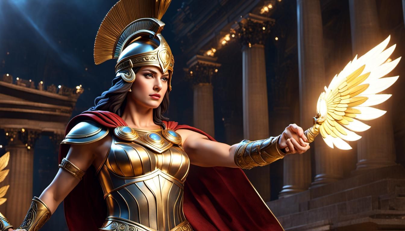 Athena: Goddess of Wisdom and War in Striking Detail