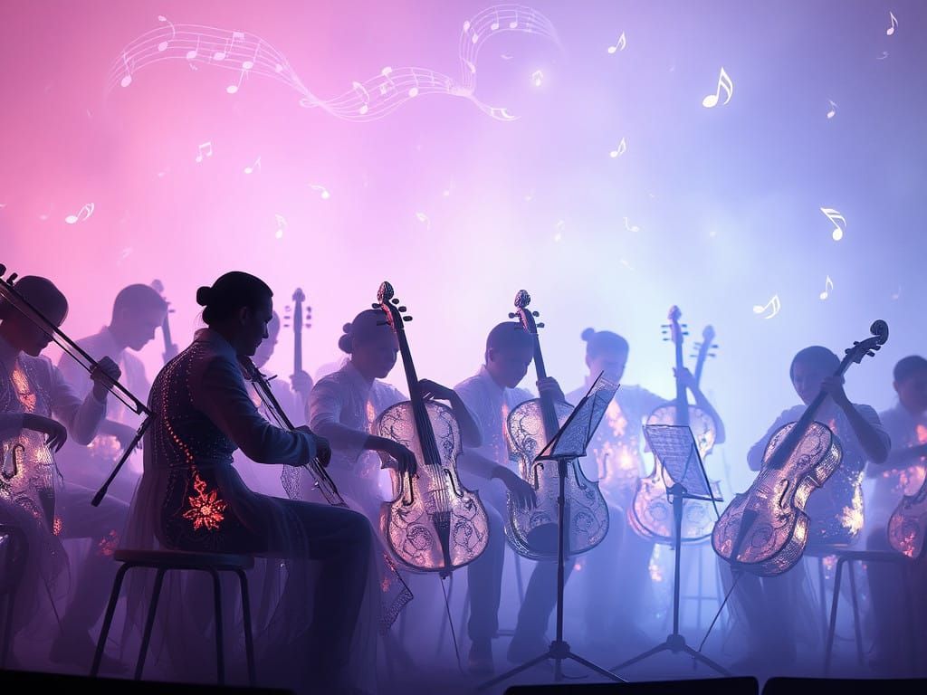 Ethereal Orchestra in Harmony with a Phantom Conductor