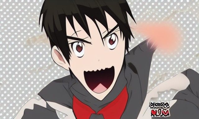 Stylized Anime Man Portrait