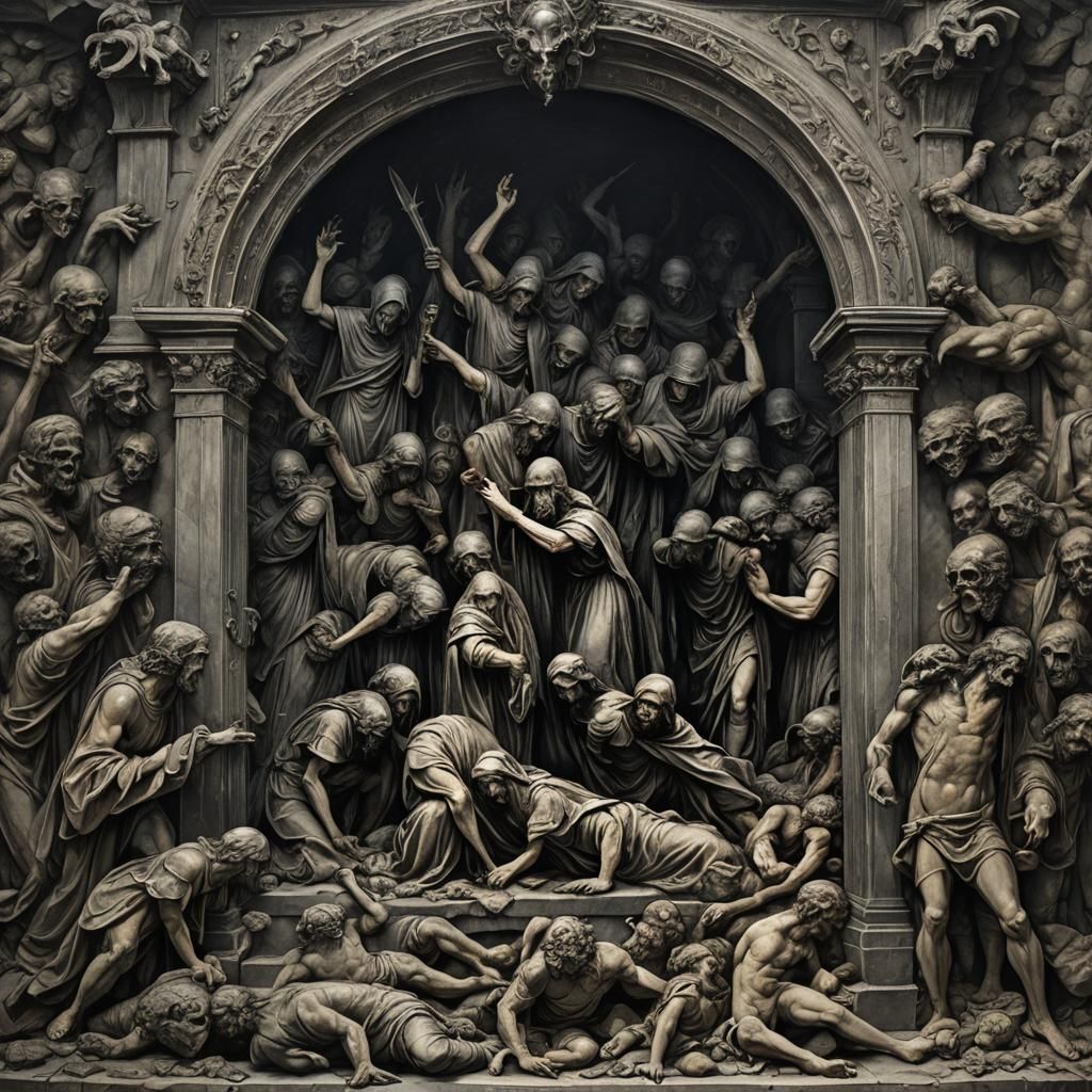 Mummy Rising: Hyperdetailed Charcoal Art