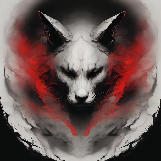 Gothic Gargoyle in Inky Style