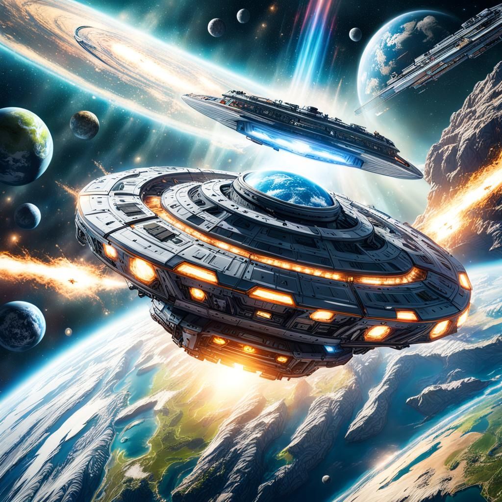 UFO Tractor Beam Destroys Earth from Space