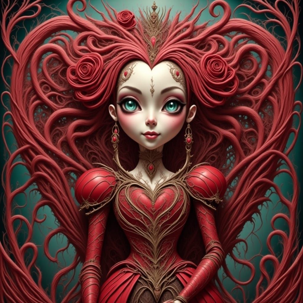 Surreal Valentine Character in Whimsical Style