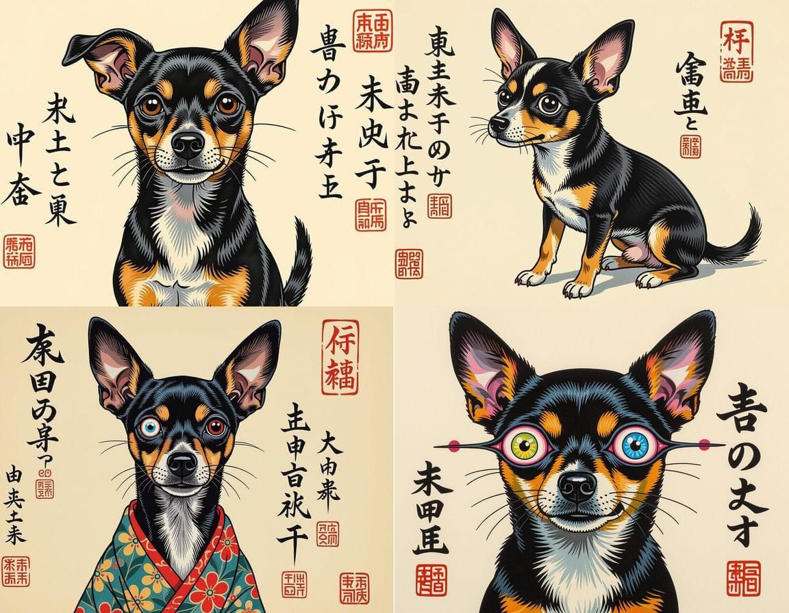 Bizarre Japanese Mutant Anatomy in Mixed Media