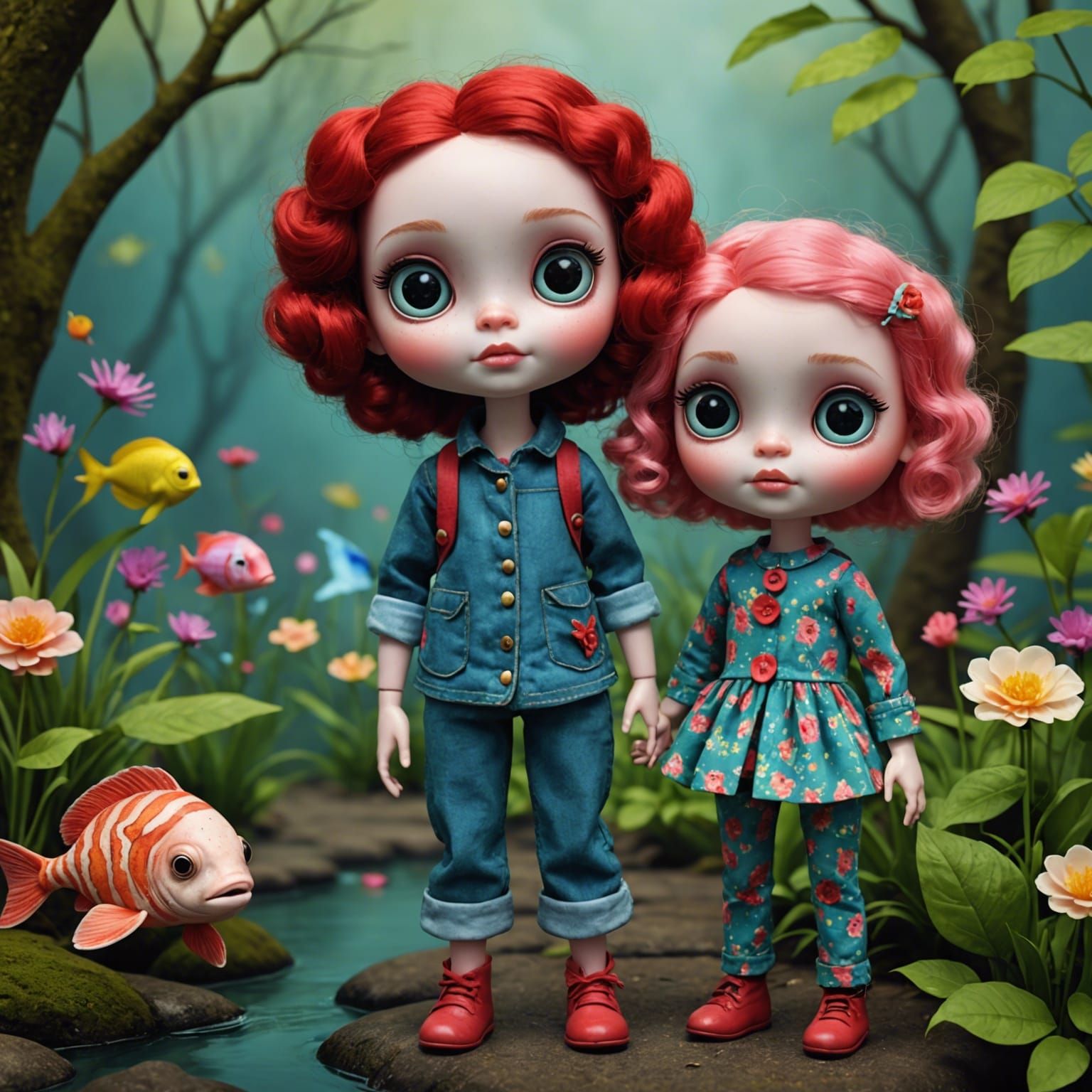 Alive: Rosypants and Gigglefish, a Whimsical Creation