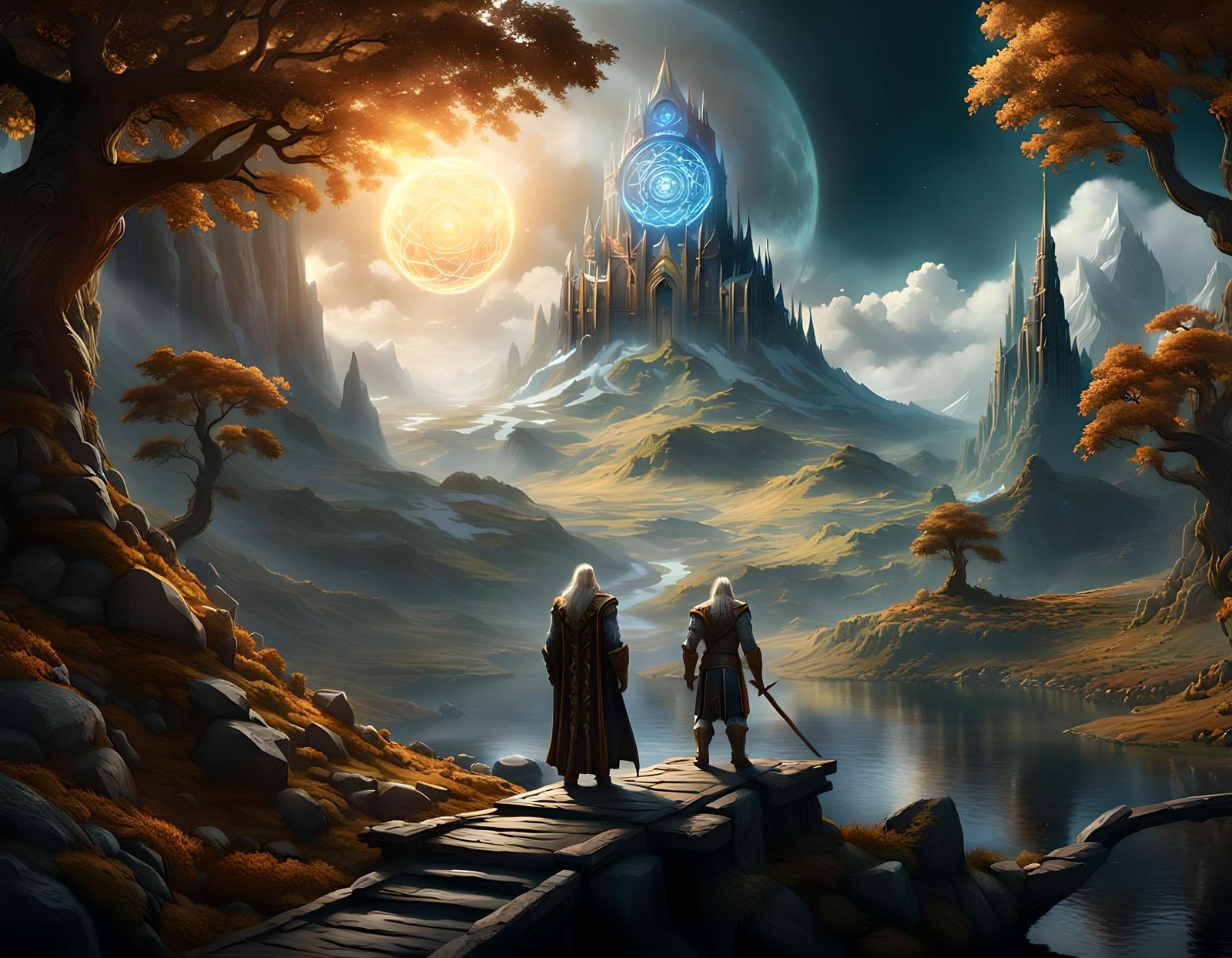 Radiant Balder: Fantasy Art Matte Painting