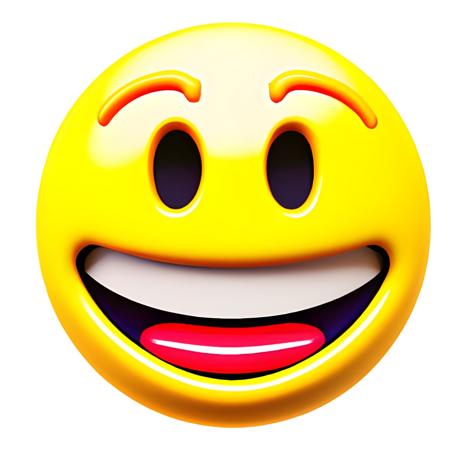 Happy 3D Emoji Illustration