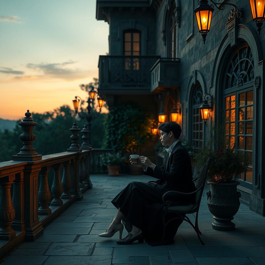 Peaceful Evening Retreat in Elegant, Vintage-Inspired Splend...