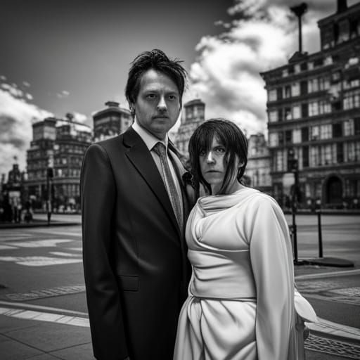 Hyperrealistic Image of a Person and Imaginary Wife