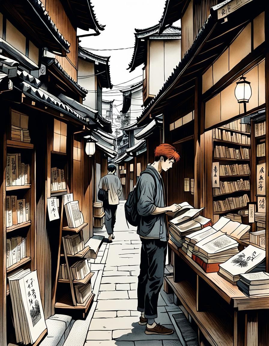 Outdoor bookseller alley