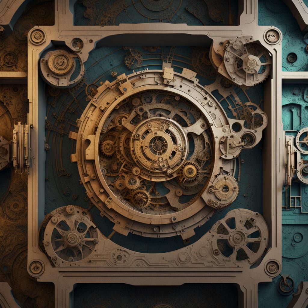 Antikythera Mechanism: Greek Retrofuturism Matte Painting