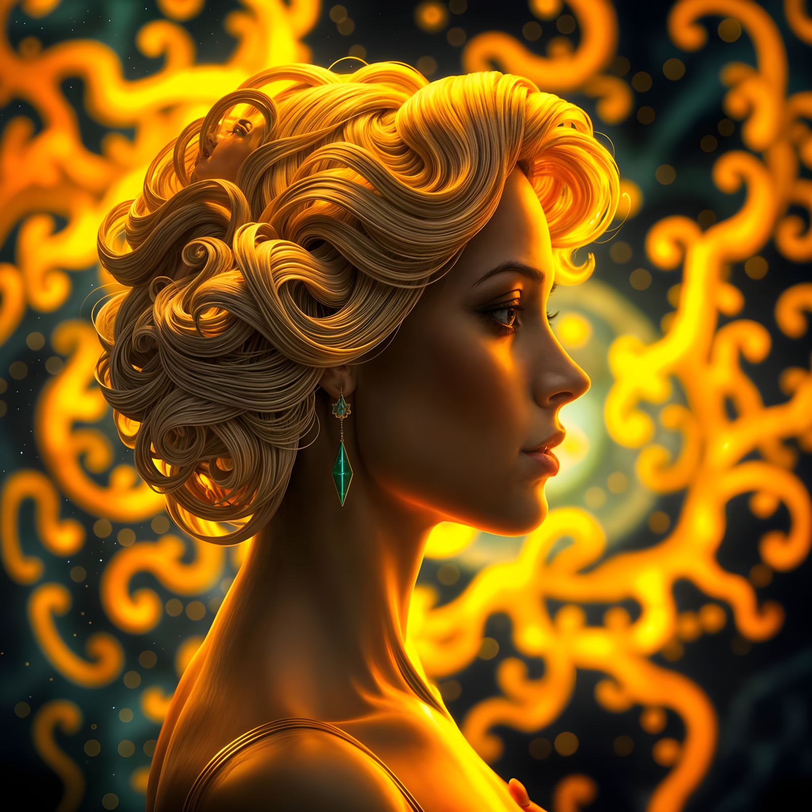 Ethereal Goddess of Cosmic Dreams