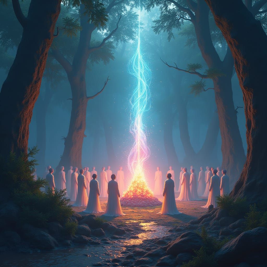 Mystical Forest Telepathic Training: Matte Painting