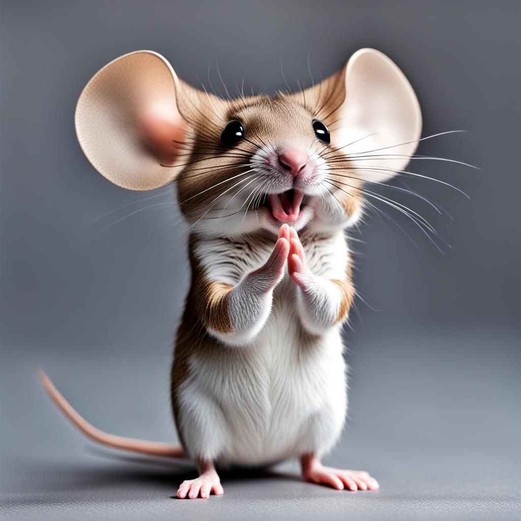 ​​​small mouse clapping