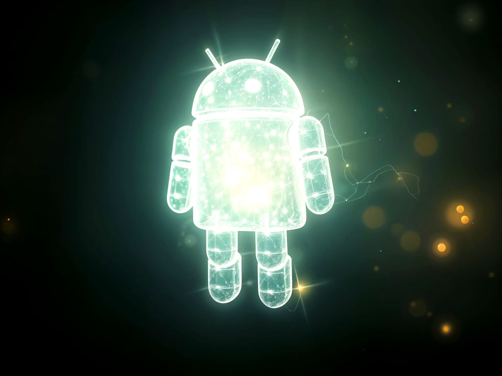 Android of Light: A Surreal Digital Dream