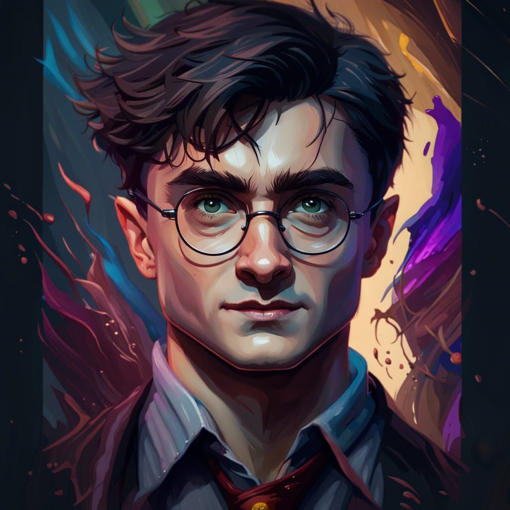Harry Potter Portrait: Hyperdetailed Artgerm Style