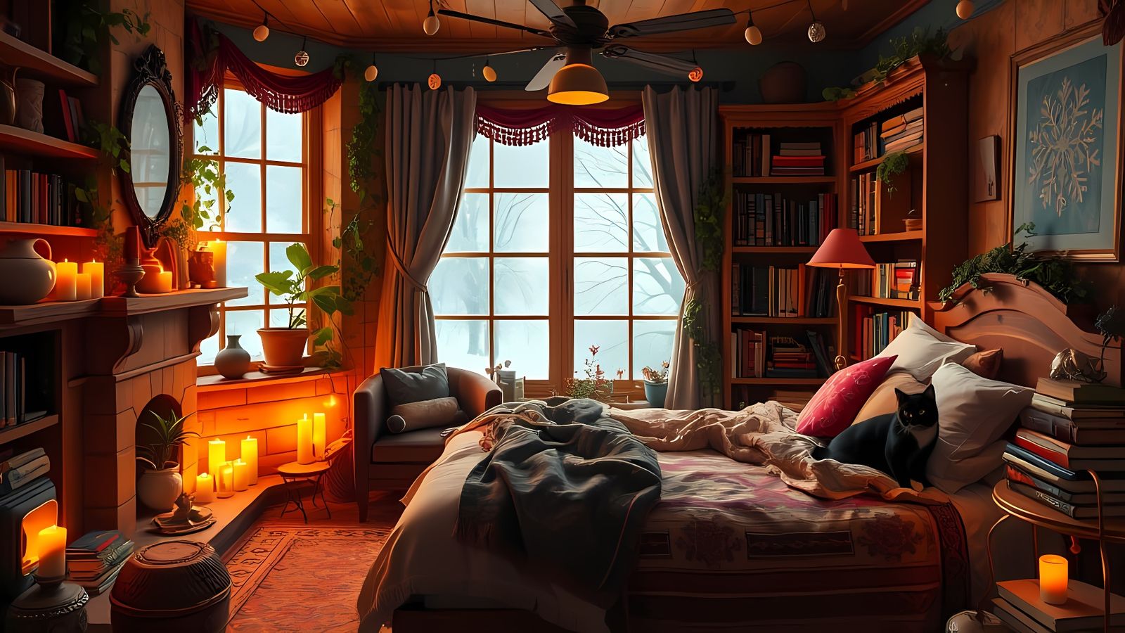 Whimsical Boho Bedroom Sanctuary in Maximalist Style