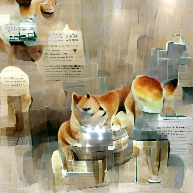 Alert Shiba Inu Dog Portrait