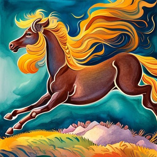 Majestic bearded pony...