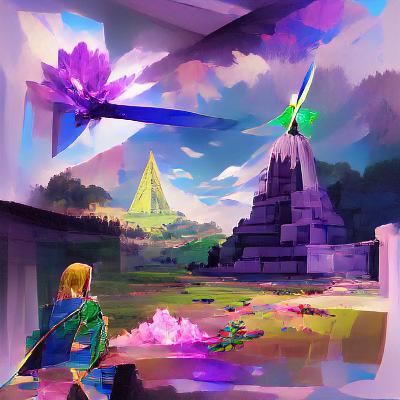 Zelda: Master Sword in Temple - Concept Art