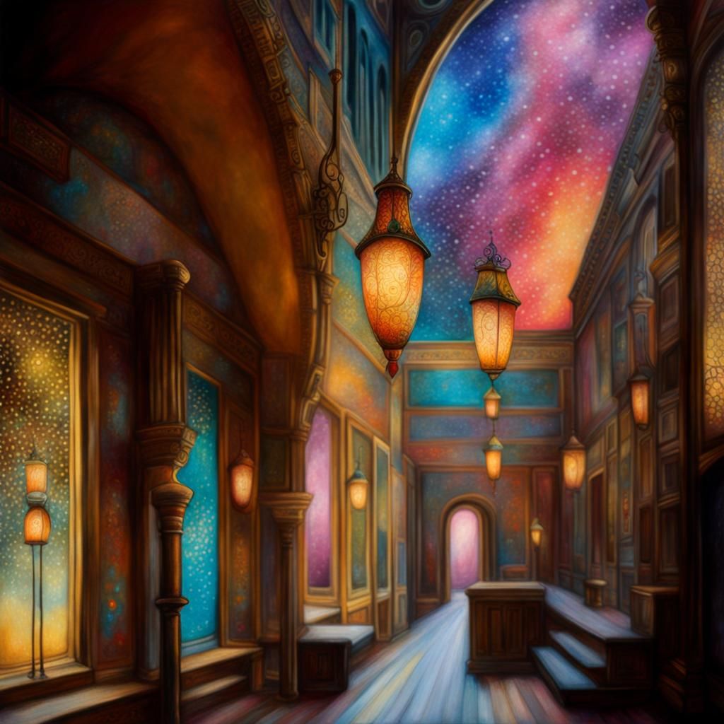 Dreamlike Bird in Warm Pastel Colors