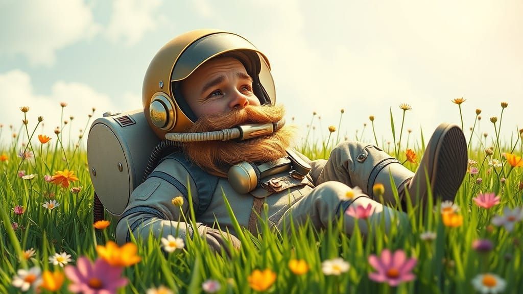 Whimsical Leprechaun in Futuristic Faerie Realm