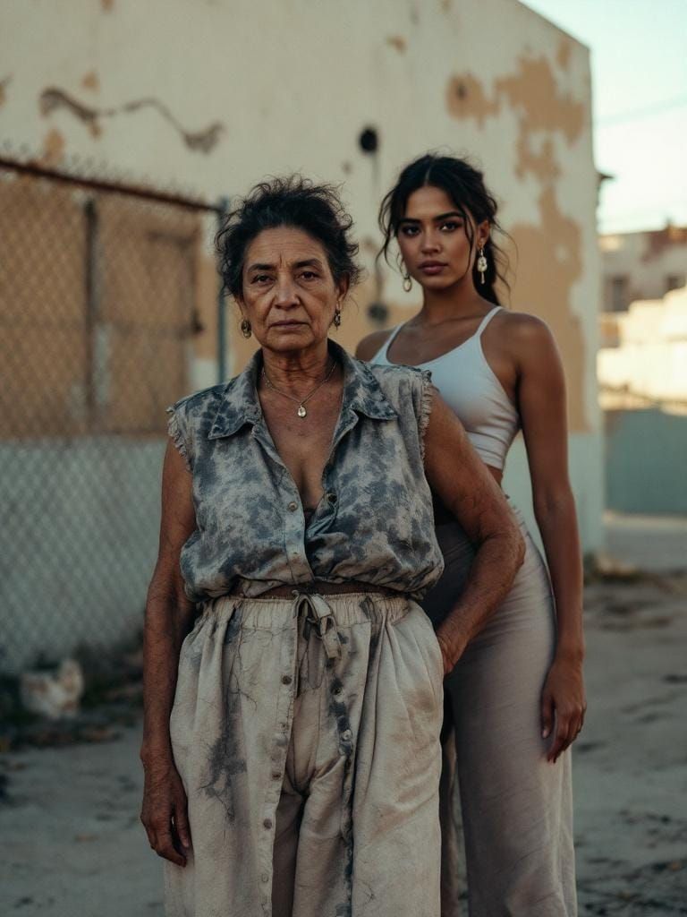 Latina Mother and Daughter: A Reverent Portrait
