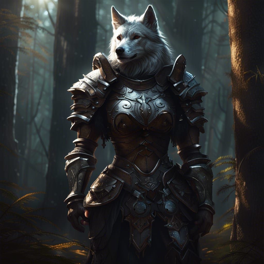 Female Wolfen Knight on Patrol