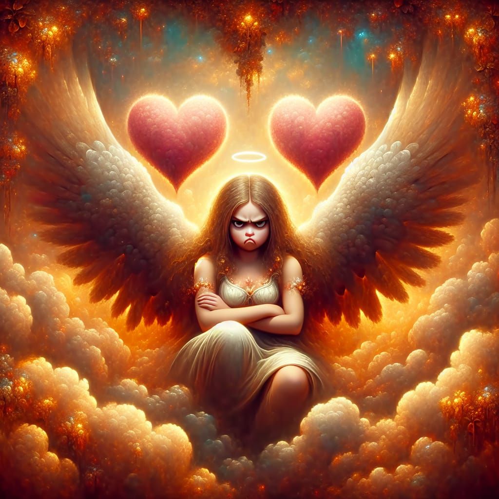 To my adorable double capri grumpy angel