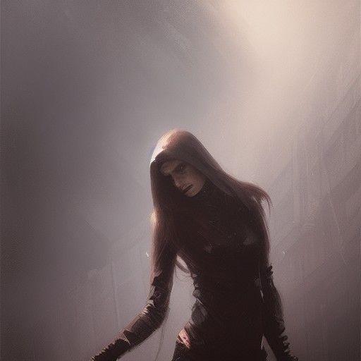 Sinister Crying Figure, Fantasy Art