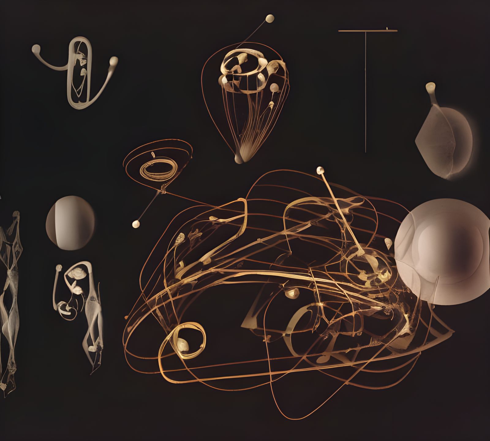 Complex Diagram of Musical and Esoteric Symbols