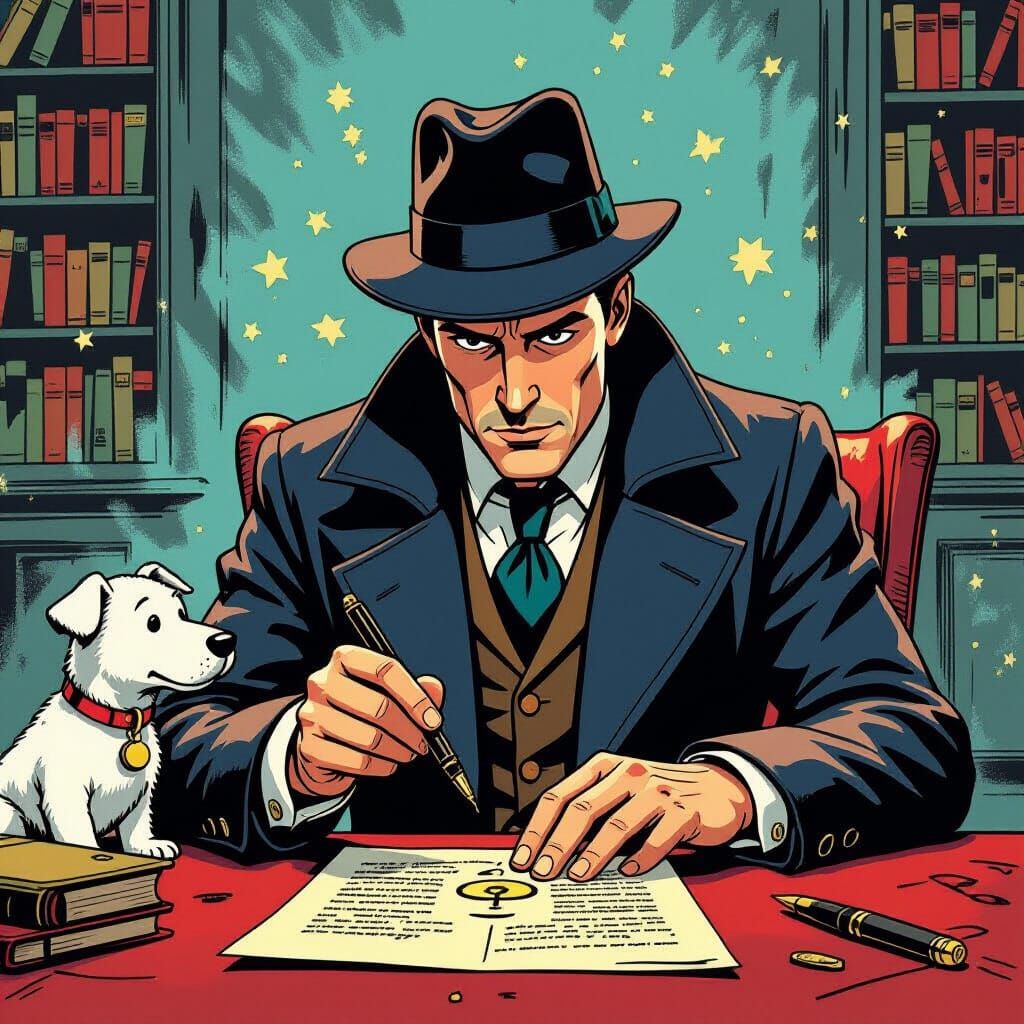 Sherlock Holmes and Tintin Solve a Riddle