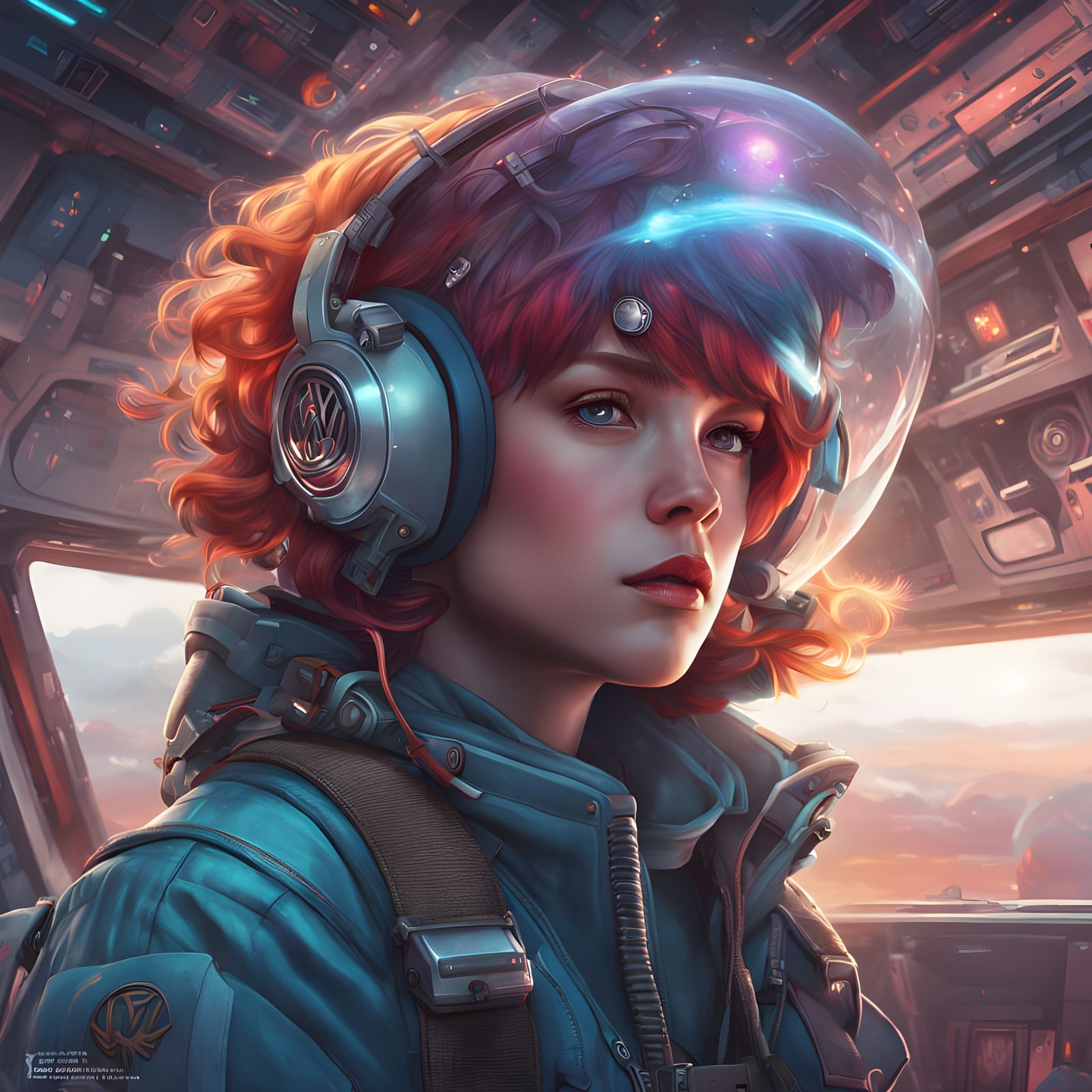 Cosmic Cadet in Punk Attire