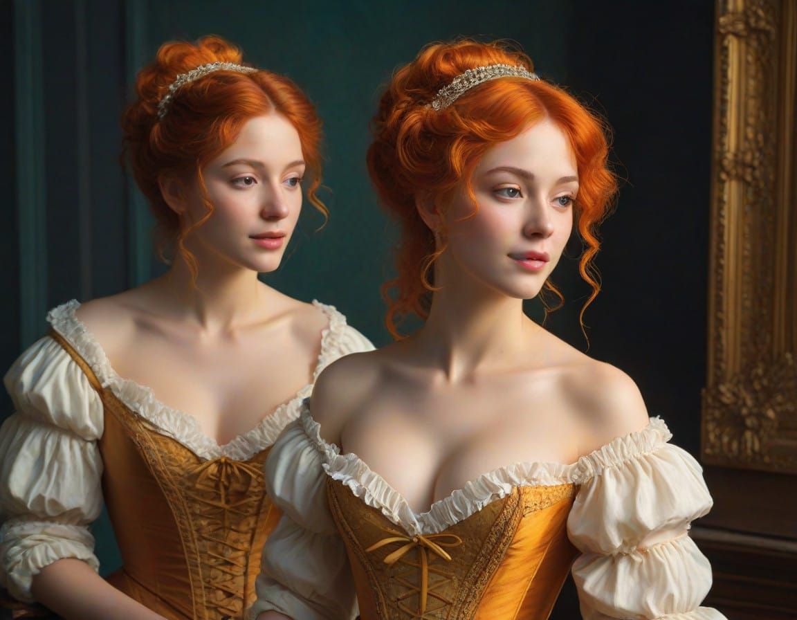 6. Countess Emily and Lady Susan, celebrating their 18th bir...