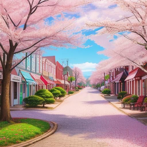 Cherryville: A Whimsical Candyland Graphic Art