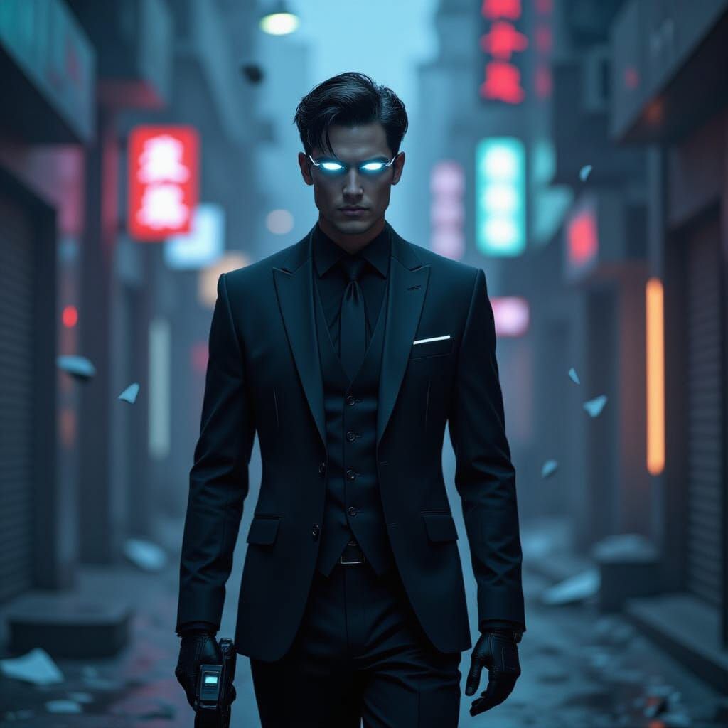 Futuristic Superhero Kusoor in Shattered Reality