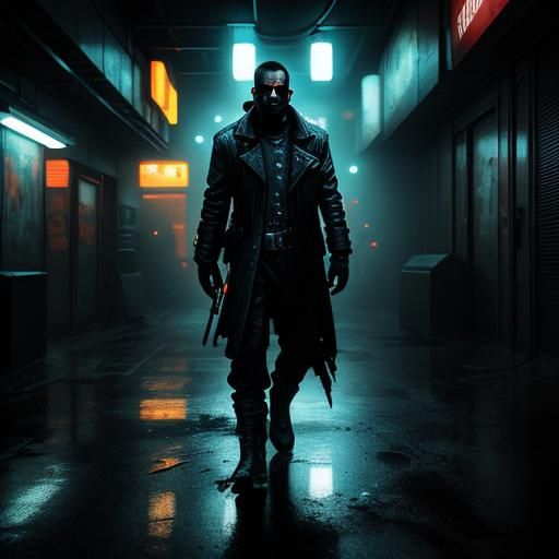 Space Smuggler Wanted Poster in Crime Noir Style