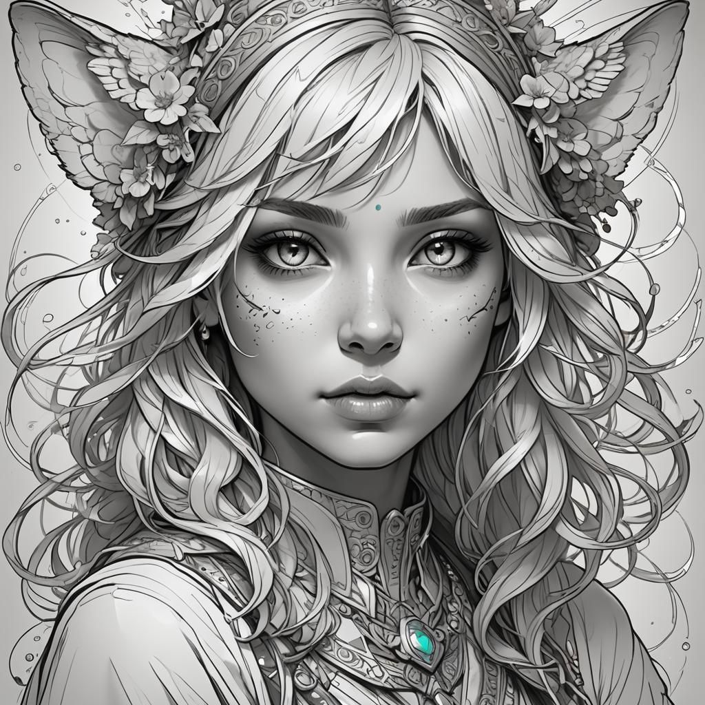 Adorable Cartoon Animal Coloring Page for Kids