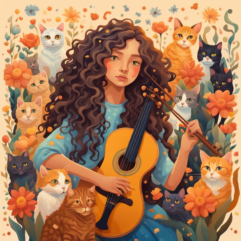 gatos escuchando musica